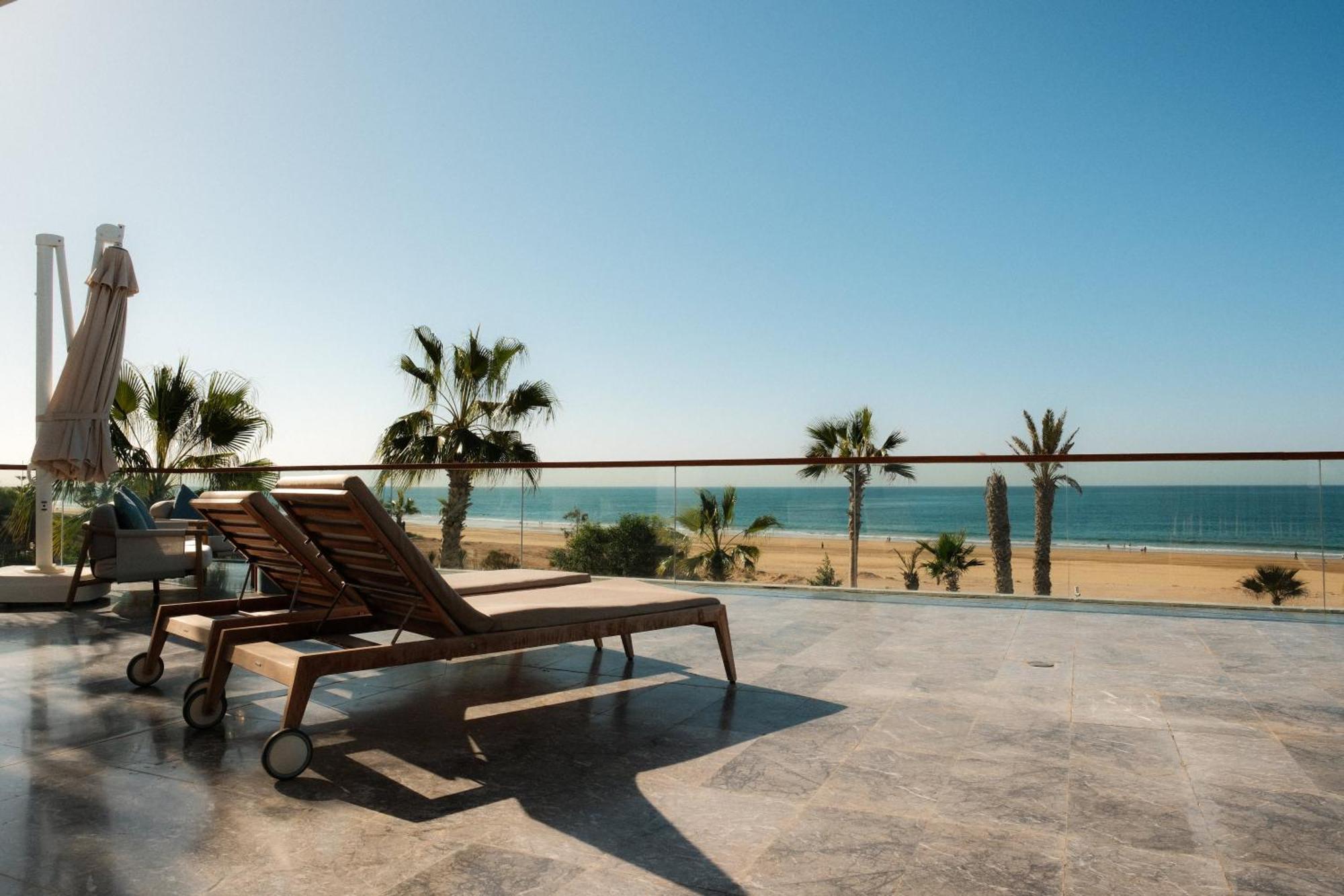 Hyatt Regency Taghazout Exterior foto View of the beach from the hotel